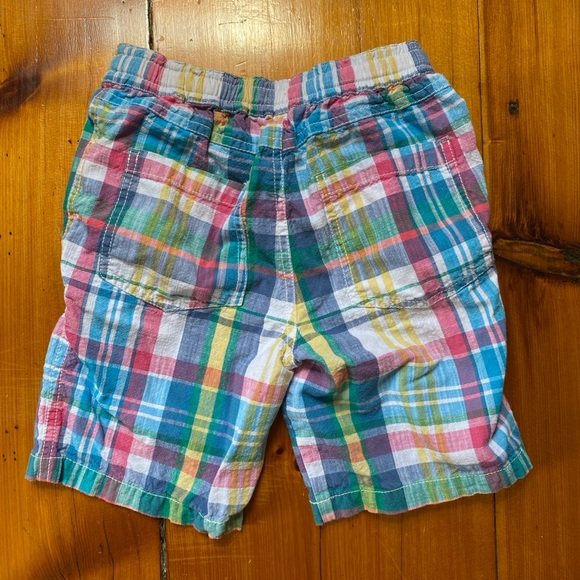 Mini Boden Pink Plaid Drawstring Shorts- like new - Picture 3 of 3